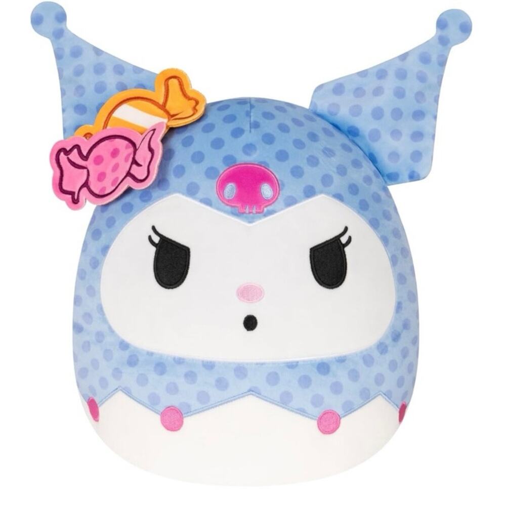 NWT Squishmallow 8 Inch Plush Halloween costume Sanrio kuromi candy bow
